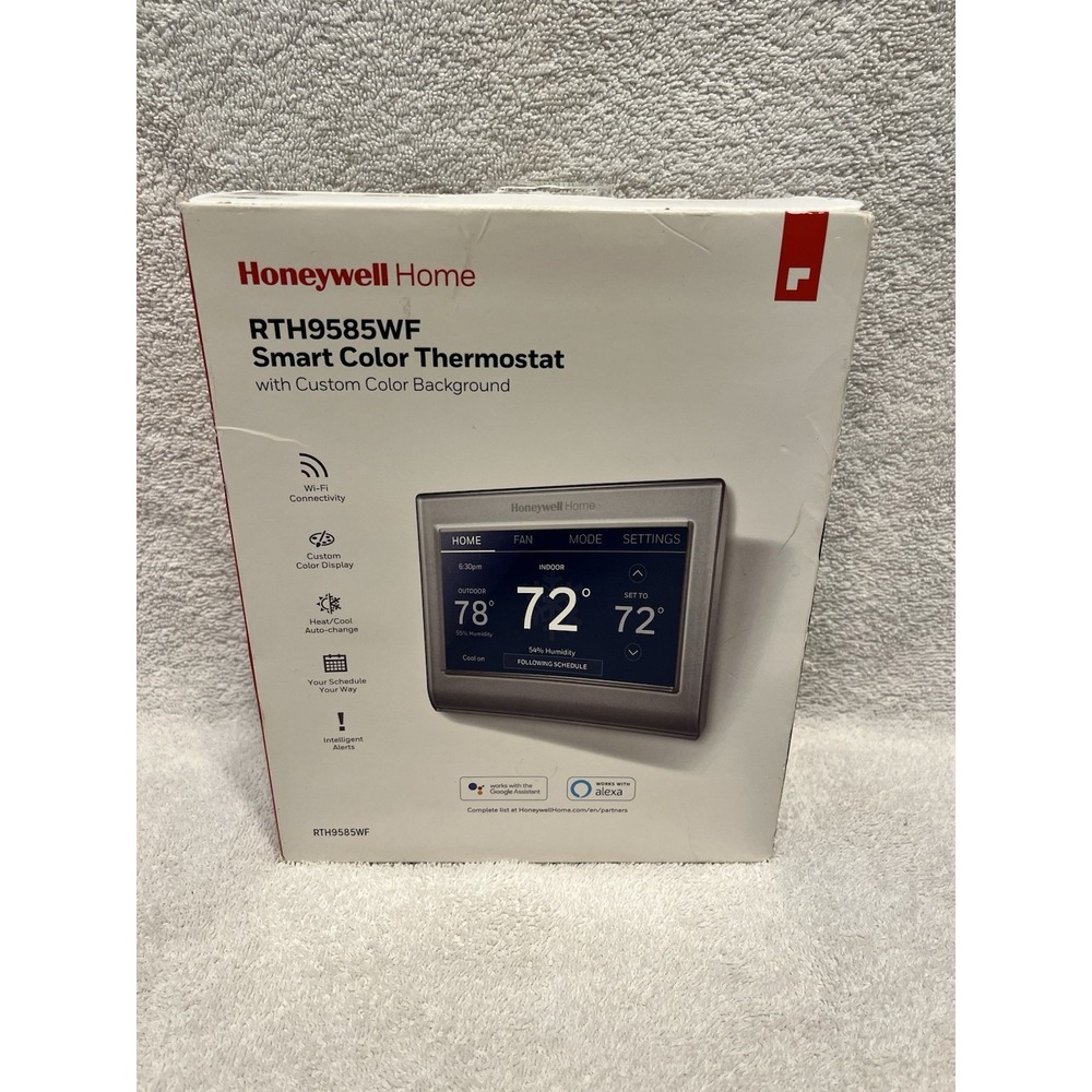 Honeywell RTH9585WF Wi-Fi Smart Color 7-Day Programmable Thermostat NEW OPEN BOX